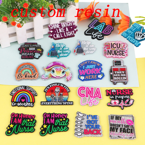 <b>custom</b> Acrylic Planar Resin Flatback Cartoon For DIY Gift Crafts Jewelry Accessories - Product Image 2