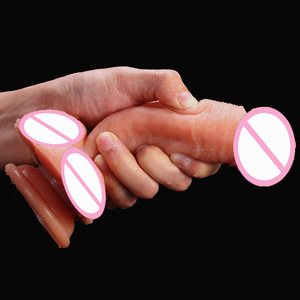 Boutique de gode populaire vagin anal doux gode artificiel masturbateur féminin manuel double couche tige de massage en silicone liquide - Product Image 2