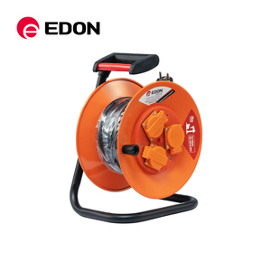 สายพ่วงแบบม้วนเก็บได้ EDON Kabeltrommel Walze ความยาว 25 เมตร พร้อมเต้ารับ - Product Image 1