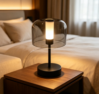 Lampe de table rechargeable, lampe portable, décoration de salon, lampe de chevet pour chambre à coucher, lumière LED de nuit, lumière d'ambiance, 1200 mAh