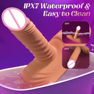 Masseur de prostate, vibrateur <span class=keywords><strong>anal</strong></span> télécommandé, machine sexuelle silencieuse, godemiché vibrant à poussée pour point G, pour femme et couple - Product Image 5