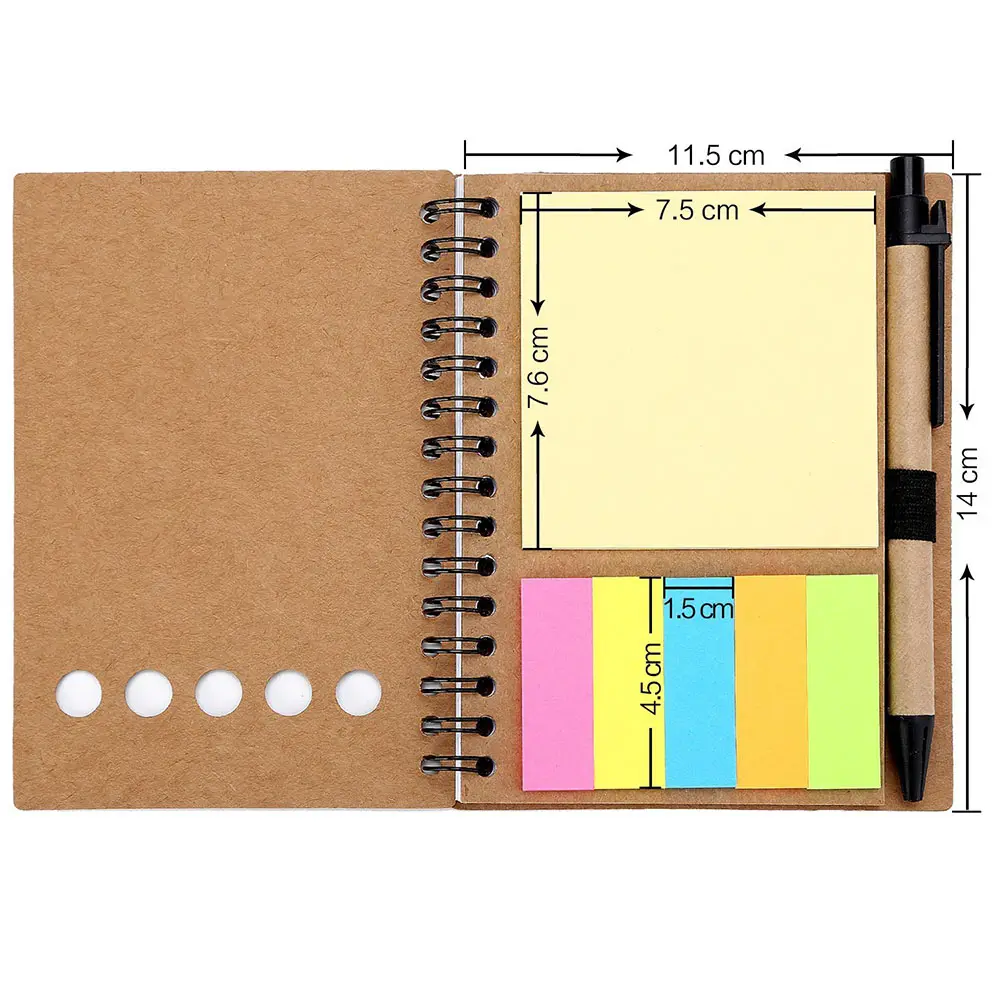 Rts Custom Logo Eco-Vriendelijk Materiaal Verschillende Grootte Memo Pads Sticky Note Pad