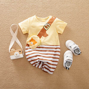 ชุดจั๊มสูทแขนสั้นสำหรับเด็กแรกเกิดฤดูร้อน เสื้อผ้าเด็กผู้หญิงและเด็กผู้ชาย ขายส่ง - Product Image 5