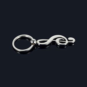Bán buôn kim loại Keychain âm nhạc Lưu ý âm nhạc biểu tượng vòng chìa khóa keyfob keyrings kim loại âm nhạc lưu ý Móc chìa khóa trang trí Keychain - Product Image 3