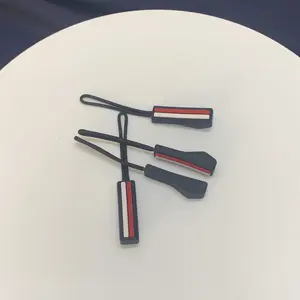 Пользовательский логотип китайского производителя логотип утюжок на силиконовой застежке-молнии с собственным дизайном этикетки
