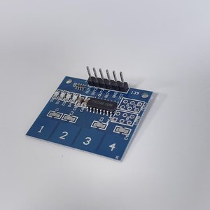 Cảm ứng Pad TTP224 4-kanal điện dung cảm ứng kỹ thuật số Mô-đun cảm biến cảm ứng điện dung chuyển đổi tự làm bảng điều khiển cho <span class=keywords><strong>Arduino</strong></span> - Product Image 1