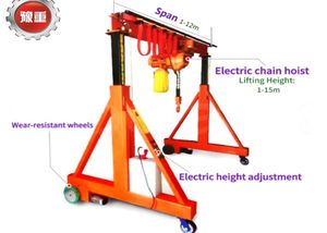 Best Selling 0.5ton-20ton Non-Rail Mobile Manual <b>Gantry</b> Portable <b>Crane</b> 25 Ton Rated Loading Workshops New Motor Included - Product Image 5