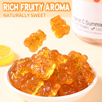 Bonbons Gommeux Halal Certifiés OEM ODM en Forme d'Ours, Sucrés et Acidulés, à la Vitamine C, Goût Orange, Moelleux et Fruités, Vente en Gros, Fabricant Chinois