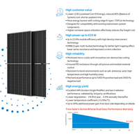 Trina VertexN TSM-NEG19RC20 550w 560W 660w entrepôt de l'UE prix du panneau solaire cristallin mono