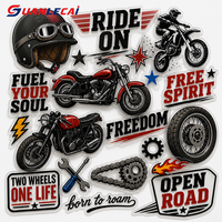 Autocollants transparents pour motos avec logo personnalisé, imperméables, autocollants en PVC découpés sur mesure, design personnalisé d'autocollants pour motos
