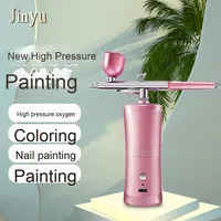 Kit Professionnel de Pulvérisateur à Maquillage Sans Fil, Machine Hydratante Faciale en Gros, Pistolet de Pulvérisation en Matériau ABS pour Peinture Capillaire