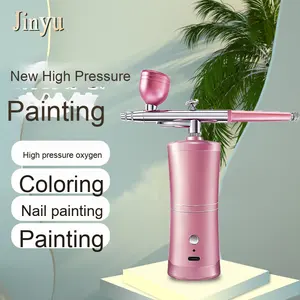 Kit de Aerógrafo Inalámbrico Profesional <span class=keywords><strong>para</strong></span> Maquillaje de Uñas, Máquina Hidratante Facial al por Mayor con Pistola Pulverizadora de Material ABS <span class=keywords><strong>para</strong></span> Tinte de Cabello y Pintura - Product Image 3