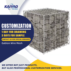 Tùy chỉnh 2x1x1 mạ kẽm hàn gabion Box cho vườn trang trí tường chắn - Product Image 2