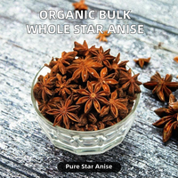 Anis étoilé rouge entier de qualité supérieure, sans soufre, halal, épice séchée, nouvelle récolte, origine Guangxi, vente en gros, anis étoilé entier
