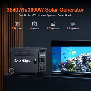 สถานีไฟฟ้าพกพา SolarPlay Q3600 3600W 3840Wh พร้อมแผงโซลาร์เซลล์พับได้ 400W ชุดเครื่องกำเนิดไฟฟ้าพลังงานแสงอาทิตย์ครบชุดสำหรับการตั้งแคมป์ - Product Image 3