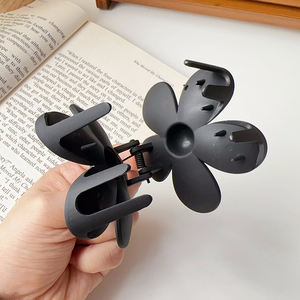 مشبك شعر نسائي أنيق بطبعة الفهد، مشبك شعر بشكل زهرة مرصعة بالراين لتثبيت الشعر من الخلف، مشبك شعر بسيط مصنفر ورائع، إكسسوارات شعر فاخرة - Product Image 4