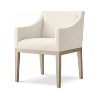Chaise de salle à manger écologique avec structure en chêne et pieds coniques, mobilier de salle à manger, chaise d'appoint rembourrée en tissu, mobilier de maison, restaurant