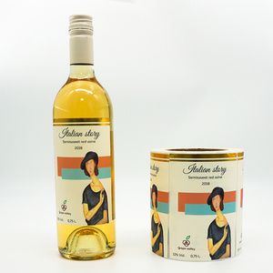 Etichette Adesive Personalizzate per <span class=keywords><strong>Vino</strong></span> <span class=keywords><strong>Rosso</strong></span>, Stampa su Misura, Impermeabili, Logo in Lamina d'Oro, Economiche - Product Image 4