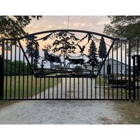 Porte d'entrée principale extérieure en fer forgé de luxe, sur mesure, avec vitrage coulissant, élégante, prix d'usine Prima