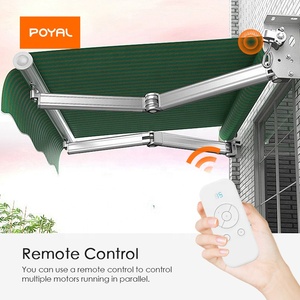 POYAL Moteur numérique en aluminium personnalisé <span class=keywords><strong>de</strong></span> 59 mm pour portes <span class=keywords><strong>de</strong></span> <span class=keywords><strong>garage</strong></span> motorisées, portes à enroulement, pergola extérieure, design moderne et écologique - Product Image 3