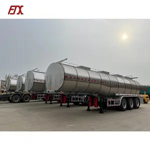 3 Axles 30000L 40000L Fuel Tanker Truck Trailer 30cbm Aluminum Fuel Oil Diesel Tanker Trailer Stainless Oil Tanker Or Sale