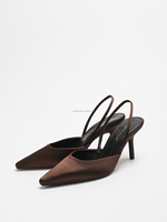 Mules élégantes noires à bout pointu et talon chaton, mules sexy à découpe en V pour femmes, chaussures habillées professionnelles pour le bureau