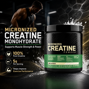 Créatine monohydrate micronisée en poudre, marque privée, 100% pure, sans arôme, complément nutritionnel sportif pour la musculation, OEM/ODM - Product Image 2