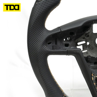 Volant en fibre de carbone véritable TDD, texture dorée forgée, compatible avec Seat León Cupra MK2 MK3, personnalisé
