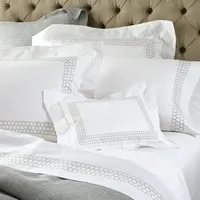 Parures de lit en coton 100% de haute qualité avec broderie nid d'abeille, rayures, housses de couette pour hôtel, ensembles de literie