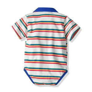 Combinaisons d'été rayées en gros, pyjamas et ensembles en jean pour bébés garçons, provenant d'un fournisseur chinois - Product Image 4