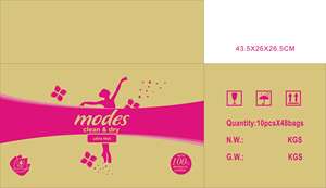 Low Price Maxi <strong>Pads</strong> Herbal <strong>butterfly</strong> Sanitary Napkin Loose Packing for Export - Product Image 4