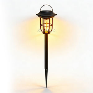 Lampe solaire pour allée, haute luminosité, étanche IP65, lampes solaires à piquets, éclairage extérieur pour <span class=keywords><strong>jardin</strong></span>, allée, voie <span class=keywords><strong>de</strong></span> passage, lumière solaire décorative pour le sol - Product Image 5