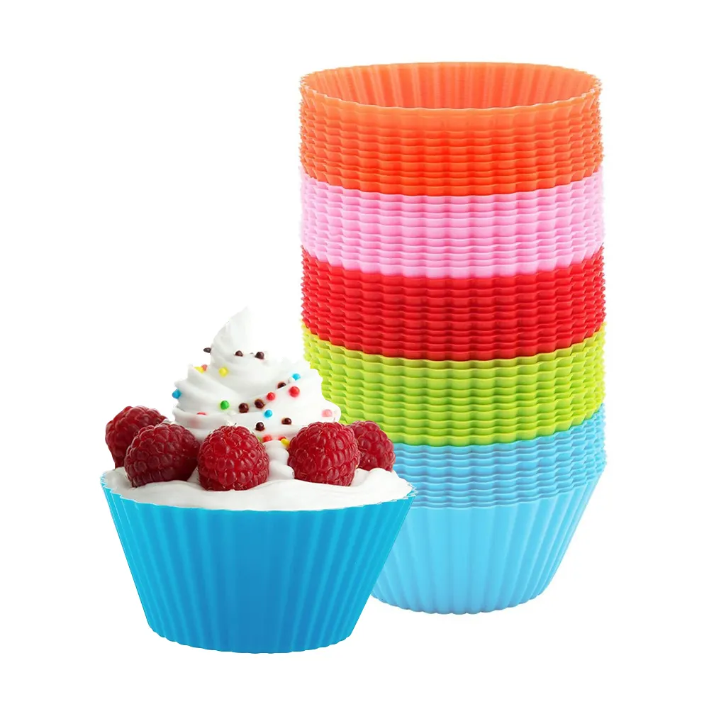 Fabriek Directe Muffin Cake Pops Mallen Siliconen Bakbeker Duurzaam Moldes De Silicona Siliconen Cupcake Mold Liners