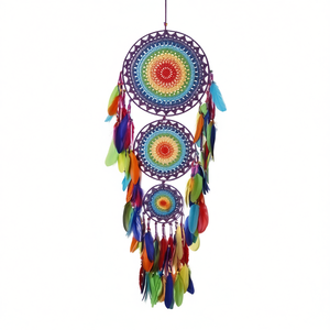 Acchiappasogni colorato a tre strati 35x110 cm, decorazione da appendere per la casa - Product Image 2