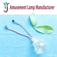 Lumières LED RGB 65 mm étanches et programmables en forme de champignon pour gobelets d'attractions, avec couvercle transparent en forme de chrysanthème