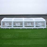 Dôme de piscine gonflable de grande taille, structure refroidi par l'air, transparent