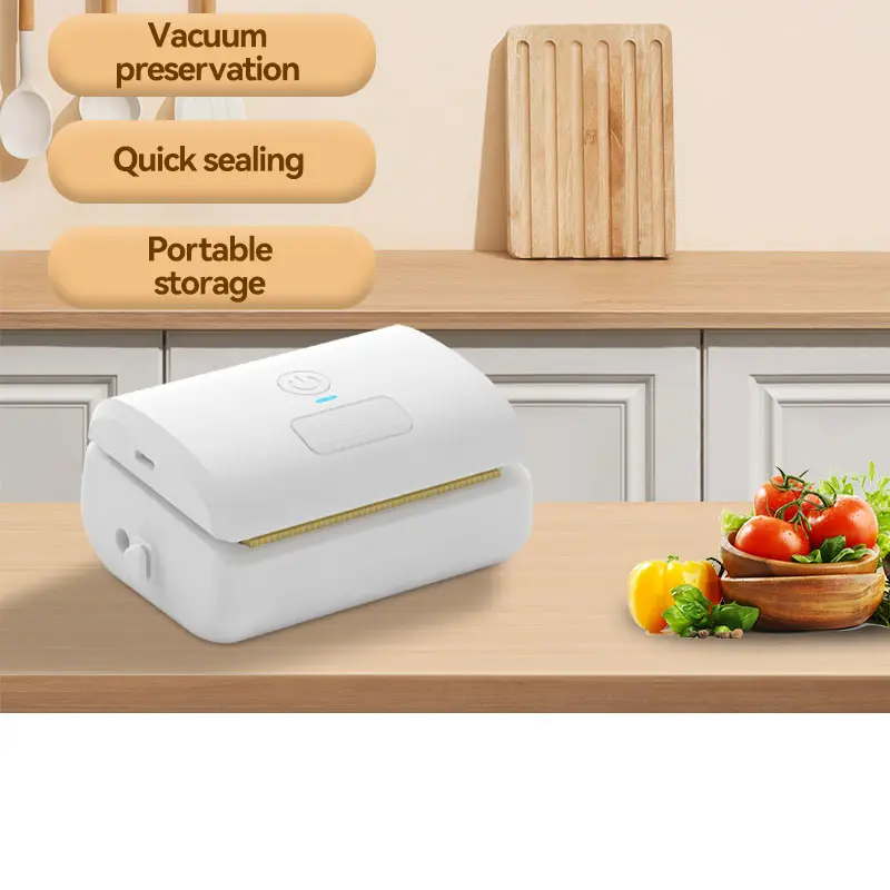 2023 New Design Universal MINI Fresh Seal food Sealer Snacks Bag Pillow Freshness Box Portable Vacuum Sealing Machine