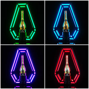 Exhibidor de Botellas de Licor con Forma de Diamante Personalizado RICHSHINING, Presentador de Botellas de Champán con LED, Soporte Iluminado para Fiestas de Halloween - Product Image 6