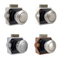 Verrou à bouton poussoir pour camping-car, diamètre 20 mm, pour meubles de caravane, bateau, camping-car, armoire, tiroir