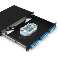 ODM OEM 36 72 96 Port ODF Fiber Optic Patch Panel Cold Steel 1U 19 Inci Rak Mount SC/LC Din Rail Drawer Slide Fiber Enclosure