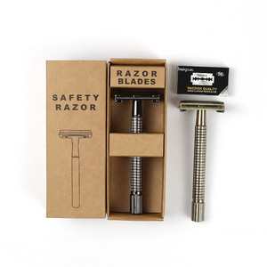 Twist-open manual <b>razor</b> for <b>men</b>, double-sided <b>razor</b>, double-edged vintage <b>razor</b>, <b>men's</b> <b>razor</b> gift box. - Product Image 2