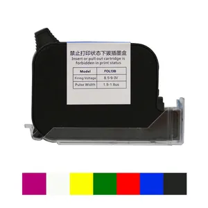 IQ800 tinta Printer cepat kering Inkjet Fol13b Chip warna hitam merah biru kuning hijau adhesi tinggi asli untuk tanggal kedaluwarsa Printer