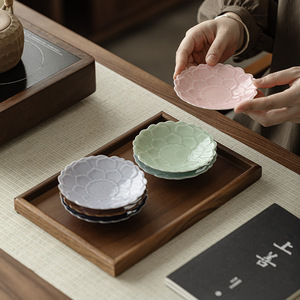 Guanlan <b>Ceramic</b> Fruit <b>Plate</b> Flower Shape Porcelain Tea Table Snack Dish For Home Party Use - Product Image 2