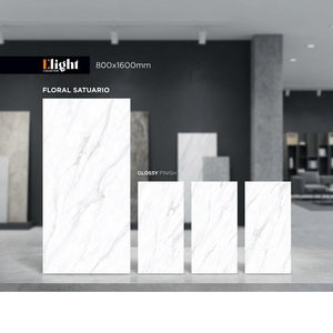 Azulejos de porcelana pulida para suelo y pared con aspecto de mármol, diseño cerámico premium, German Statuario, 800x1600 mm - Product Image 2