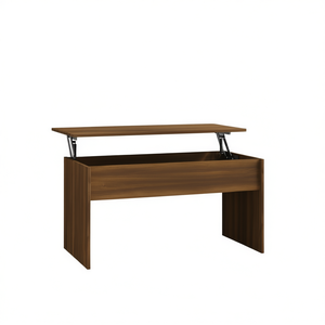 Modern Extendable Coffee <b>Table</b> Engineered Wood <b>Brown</b> Oak 40.2x19.9x20.7 Living Room Furniture - Product Image 1