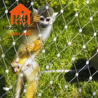 Vente chaude, filet en acier inoxydable de haute qualité, maille en forme de diamant, cage à oiseaux, écran pour perroquet, zoo, maille tissée simple, volière
