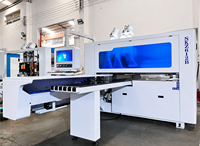 Machine de perçage CNC automatique six faces MEOKON, double perceuse, puissance du brocheur 3,5 kW, taille de plateau maximale 3050x1200 mm pour le travail du bois