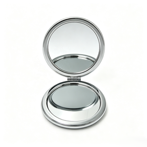 Wholesale Portable Round Folding Double Sided Makeup <b>Mirror</b> <b>Pocket</b> Compact <b>Mirror</b> for Travel - Product Image 1