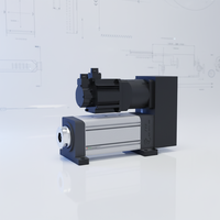 Cylindre électrique haute précision 100KN, course de 2000 mm, actionneur linéaire servo robuste avec moteur à engrenages pour machine CNC/outilage