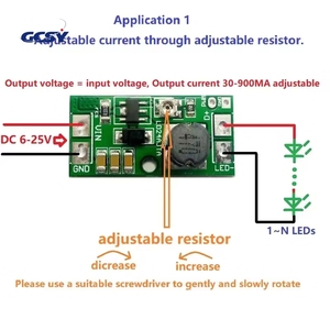 Eletechsup LD24AJTA DC 6-24V 30-900mA 調整可能 LED ドライバー <span class=keywords><strong>PWM</strong></span> コントローラー DC-DC 降圧定電流コンバーター - Product Image 4
